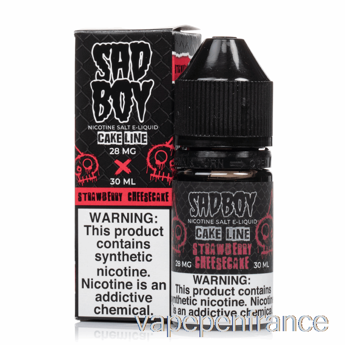 Cheesecake Aux Fraises - Sels De Sadboy - Stylo Vape 30 Ml 48 Mg